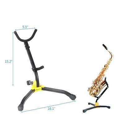 New Black Yellow Alto Saxophone Stand 14.17