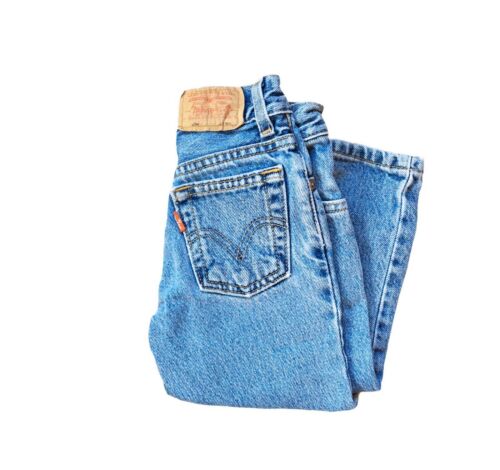 Vintage Levis Toddler 3T Jeans 550 Relaxed Fit Regular Fit Blue Wash Denim