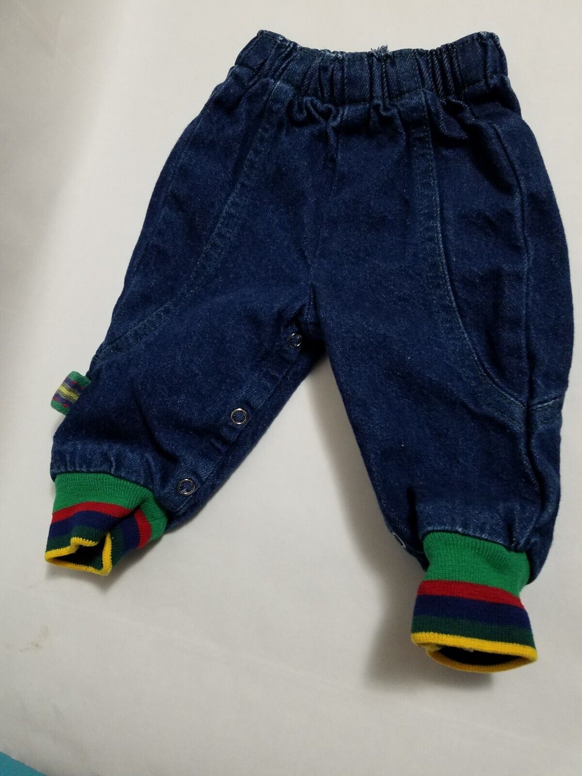 Vintage Little Levi’s Jeans Denim Infants 9 Months Cuffed Jogger Style