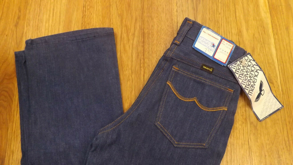 VTG Girls Maverick Blue Bell Denim Blue Jeans 10 SL  NOS USA Made 22 x 28 #7