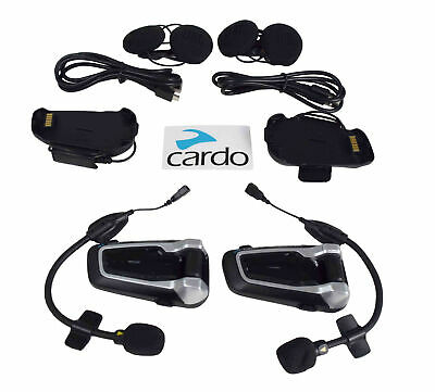 Cardo Packtalk Bold DUO Bluetooth Motorcycle Helmet Communication Headset w JBL