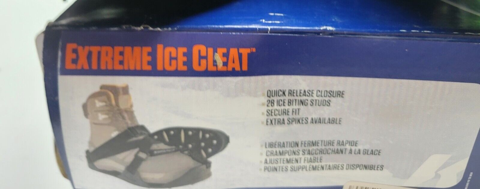 New Open Box Korkers Extreme Ice Cleat, Size Medium 7.5/9.5 Fishing Spikes studs