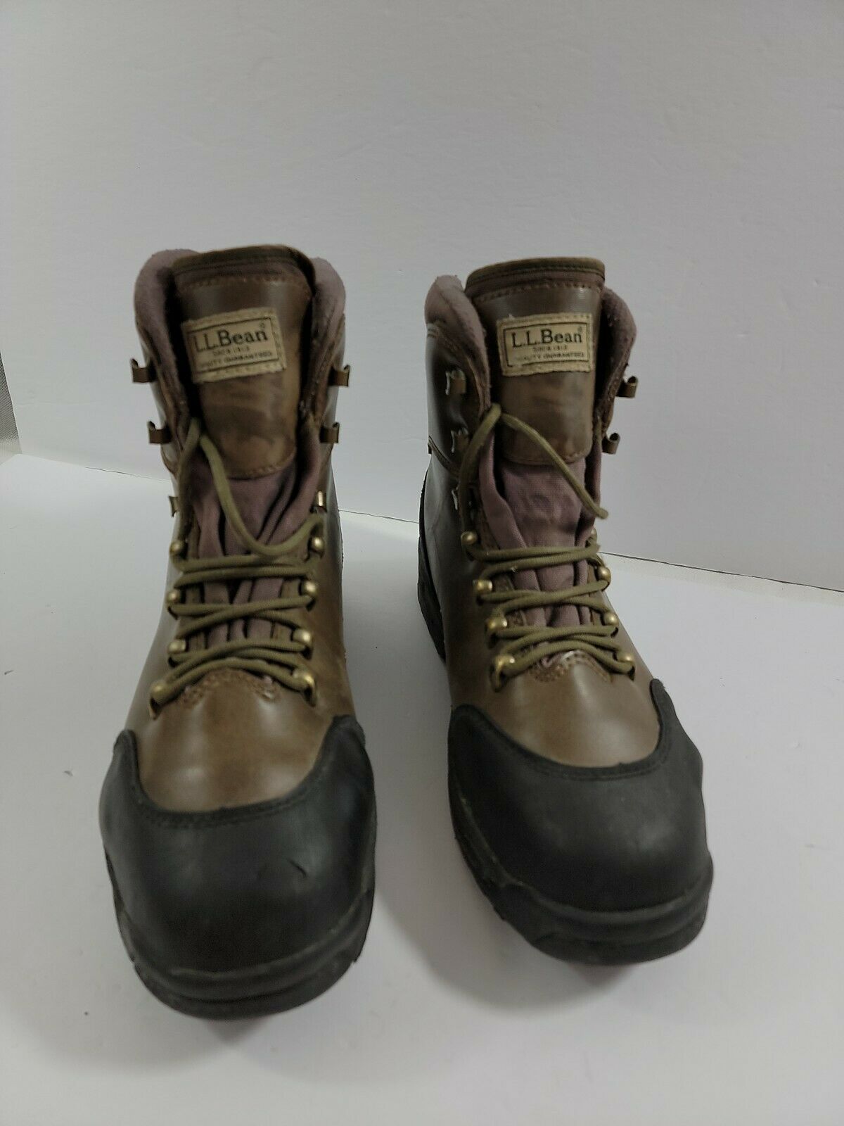 LL BEAN FLY FISHING BOOTS STUDDED RIVER TREADS AQUA STEALTH Size 9
