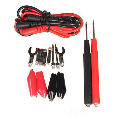 1 Set Multifunction Digital Multimeter Probe Test Lead Cable Alligator Clip