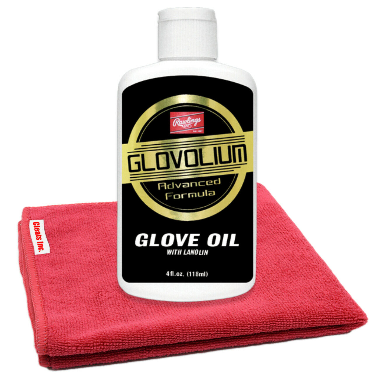 Rawlings Glovolium Glove Oil Kit W/ Cloth Baseball Softball Leather Conditioner