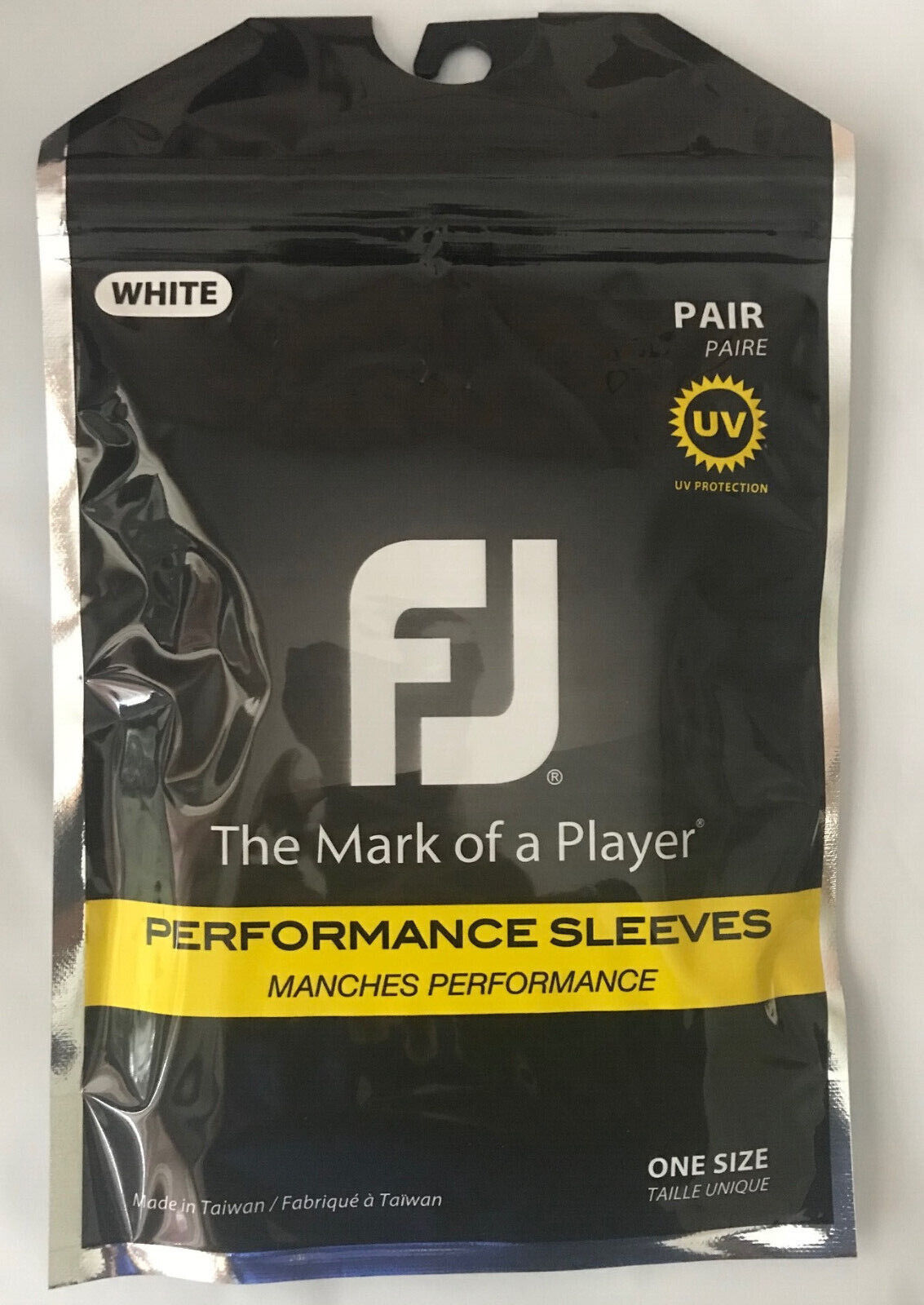 New Footjoy Performance Sun  Sleeves White 50+spf One Size