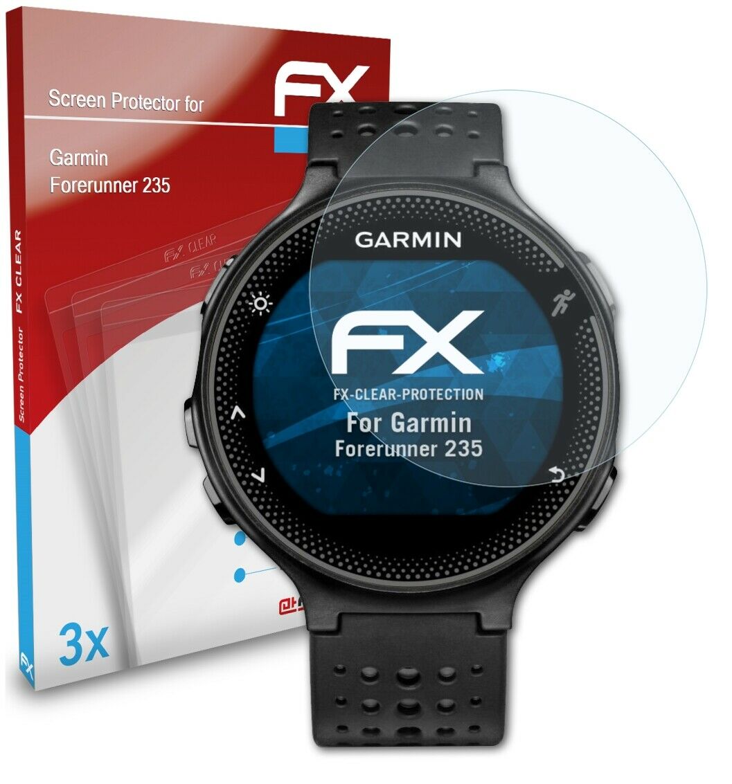 atFoliX 3x Screen Protector for Garmin Forerunner 235 clear