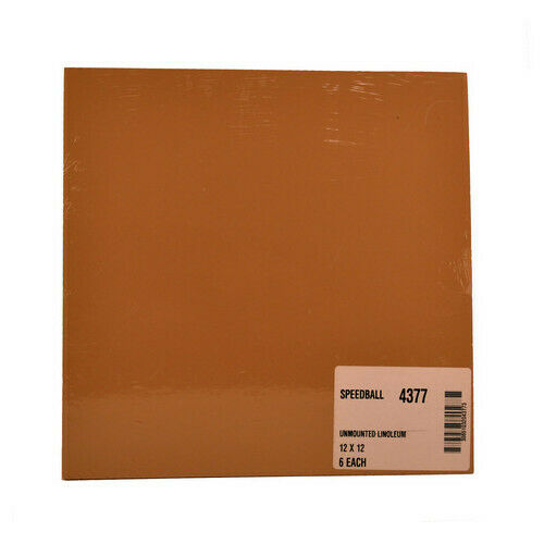 Speedball Art Products 4386 Unmounted Linoleum 9x12 Smokey Tan