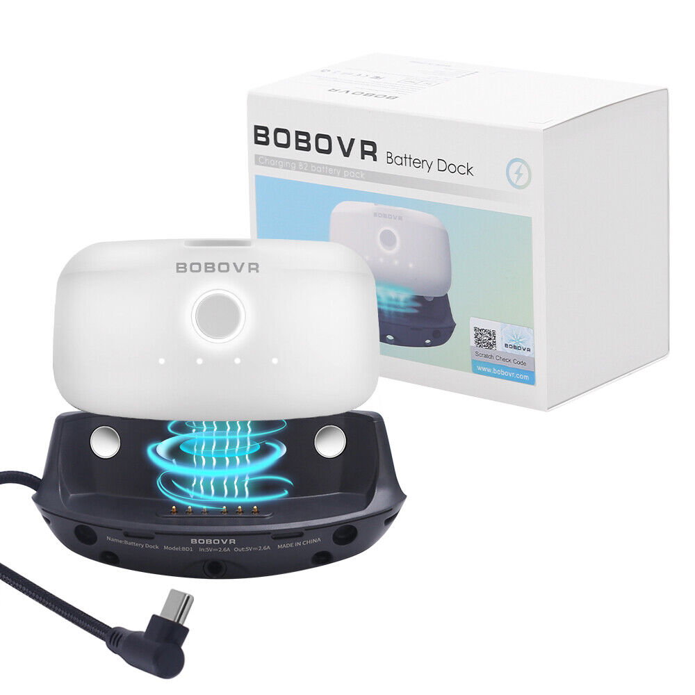 BOBOVR Battery Dock  Kit for M1/M2 Plus Quickly Convert Strap to Battery Version